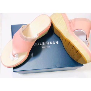 Cole Haan Cecily Grand Thong Leather Women Sandals NIB